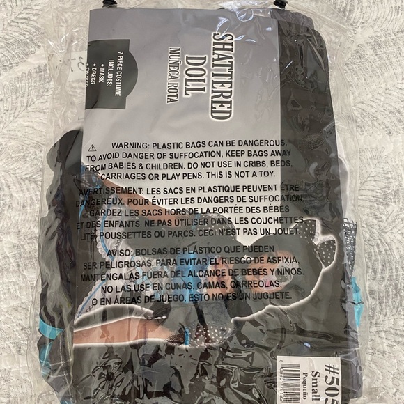 👻 “SHATTERED DOLL” HALLOWEEN COSTUME. SIZE “JUNIOR SMALL”. USED ONCE. SO CUTE! - Picture 9 of 12